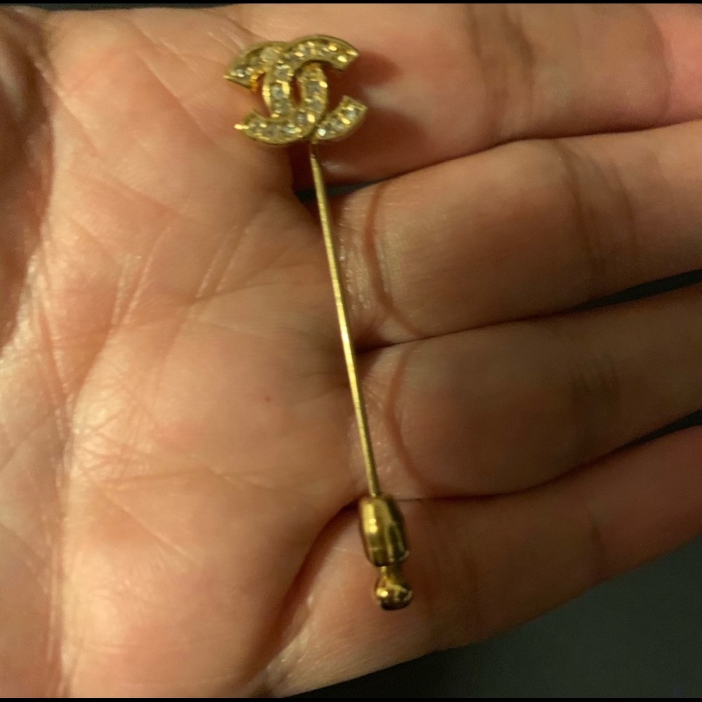 Chanel cc logo pin brooch - Picture 5 of 6
